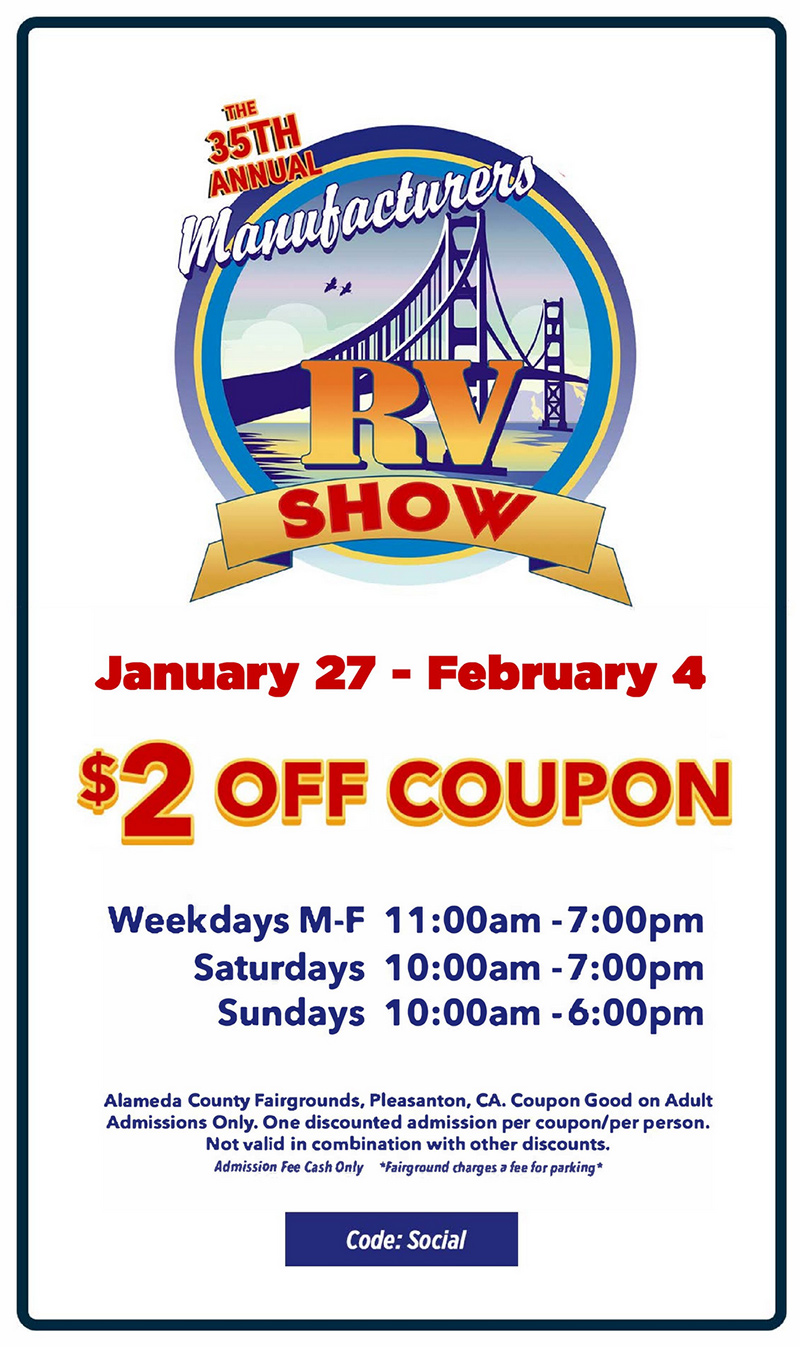 35th Manufacturers RV Show coupon